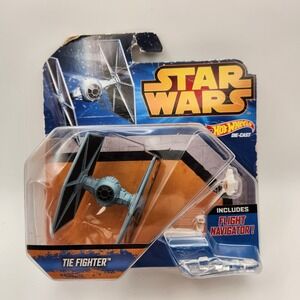 Hot Wheels Star Wars Tie Fighter‎ Die Cast Toy Includes Flight Navigator